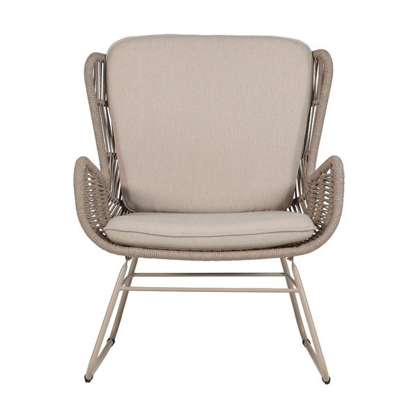 Bež metalna/podstavljena vrtna fotelja Grace – WOOOD-image-2