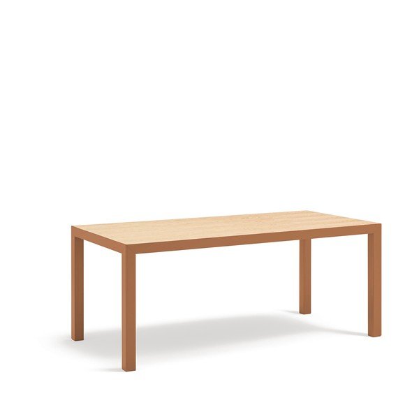 Blagovaonski stol s hrastovom pločom stola 75x180 cm Alma – Teulat-image-2