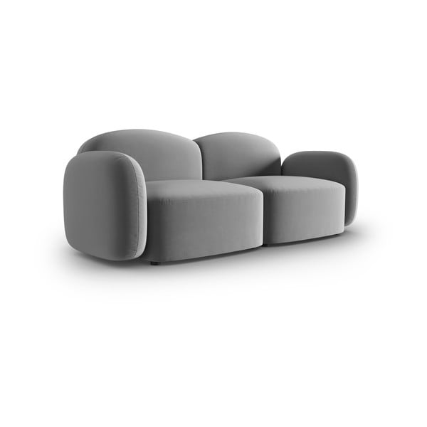 Siva baršunasti sofa 194 cm Blair – Micadoni Home-image-2