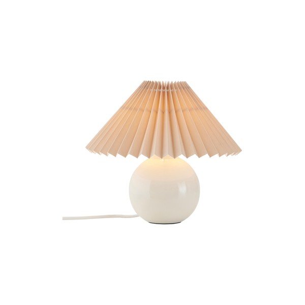Bež/krem tekstilna stolna lampa (visina 22 cm) Mimmi – Ellos Home-image-3