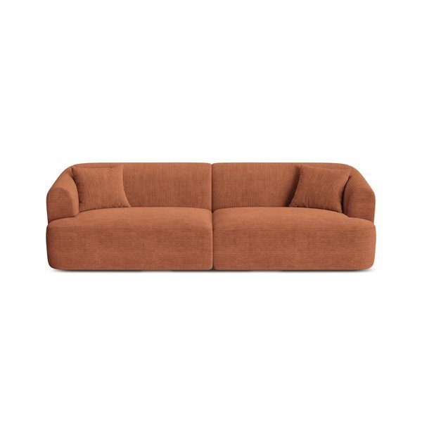 Sofa od samta boja terakote 255 cm Campi – Cosmopolitan Design