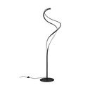 Crna LED stojeća svjetiljka s metalnim sjenilom (visina 160 cm) Nala – Trio Select