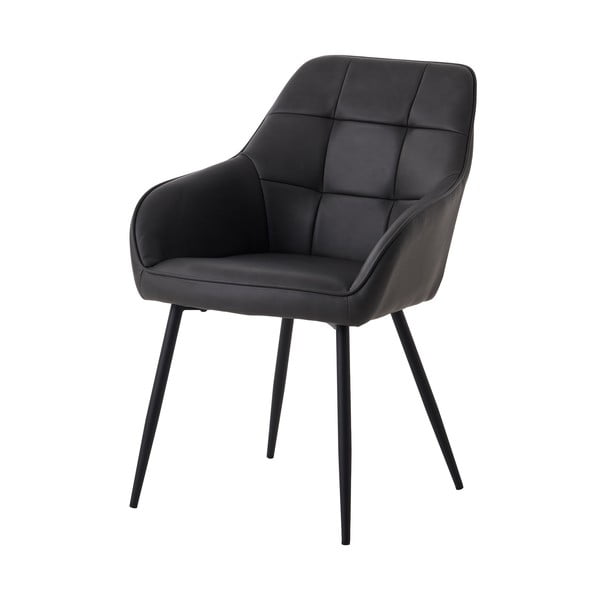 Tamno sive podstavljene blagovaonske stolice u setu s naslonima za ruke 2 kom Nolan Square – Unique Furniture-image-4