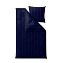 Tamno plava posteljina za krevet za jednu osobu od damasta 140x200 cm Noble – Södahl
