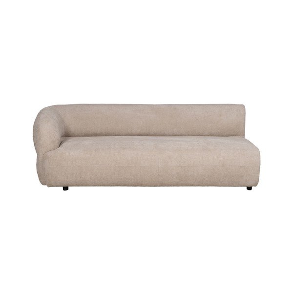 Bež sofa od šenila s lijevim kutom 199 cm Minimal – Ixia