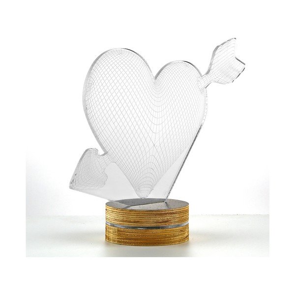 3D stolna lampa Moje srce-image-1