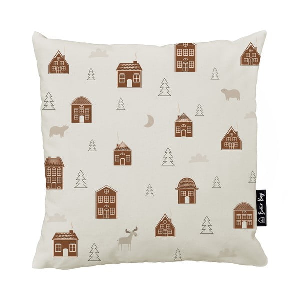 Ukrasna jastučnica s božićnim motivom 45x45 cm Gingerbread Houses – Butter Kings