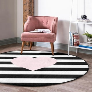 Crno-bijeli dječji tepih ø 120 cm Comfort – Mila Home