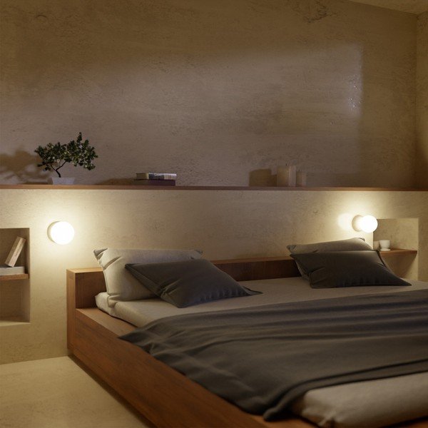 Zidna svjetiljka sive boje SULION Creta, visina 10 cm-image-2