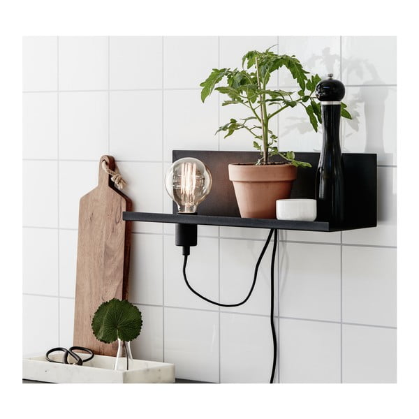 Crna zidna svjetiljka s USB priključkom za punjenje Markslöjd Multi-image-1