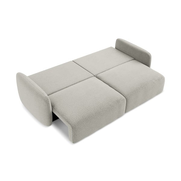 Svijetlo siva sklopiva/s prostorom za odlaganje sofa 238 cm Kalena – Makamii-image-4