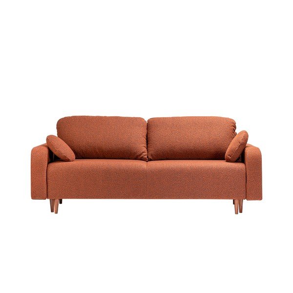 Ciglasta sklopiva sofa od bouclé tkanine 230 cm Trango – CustomForm