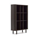 Tamno smeđi ormarić u dekoru jasena s kliznim vratima 110x160x40 cm Mailen – Kave Home