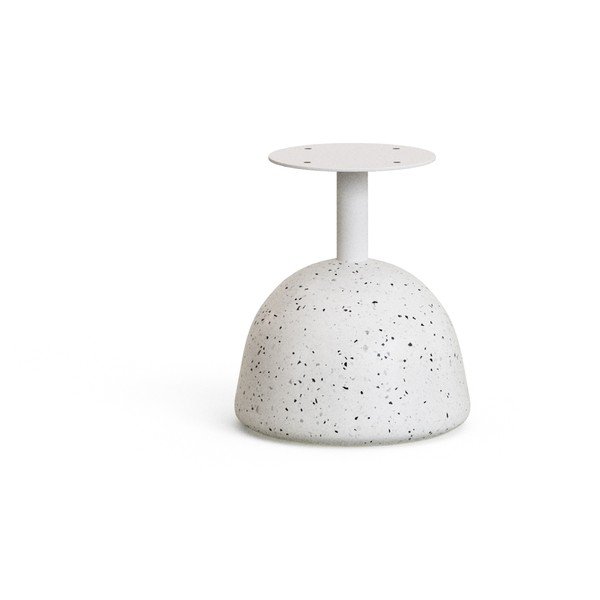 Bijeli/u prirodnoj boji okrugli stolić za kavu s pločom stola od bagrema ø 55 cm Saura – Kave Home-image-3