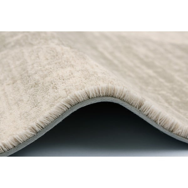 Bež vunen tepih 133x190 cm Agnus Checkered – Agnella-image-3