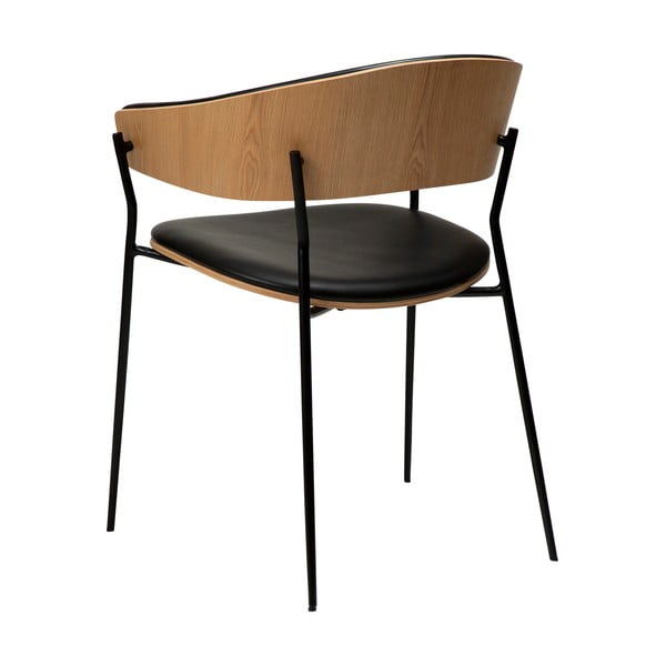 Crna/u svijetloj prirodnoj boji blagovaonska stolica s naslonima za ruke Crib – DAN-FORM Denmark-image-4