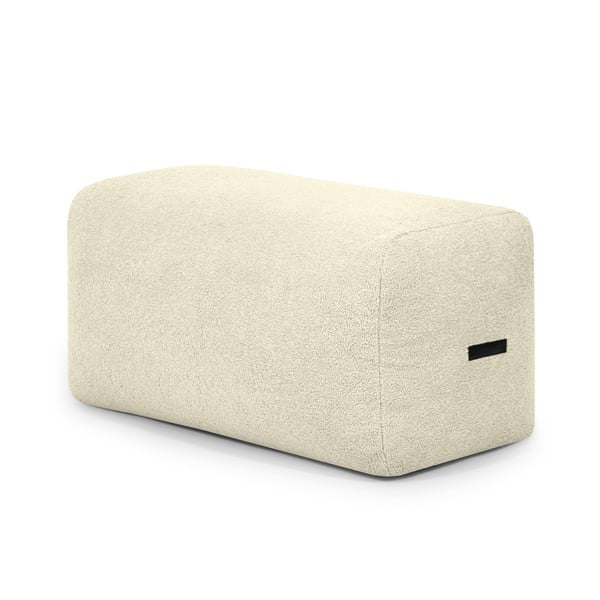 Krem vreća za sjedenje od bouclé tkanine Plus 100 Lounge – SLOWDOWN