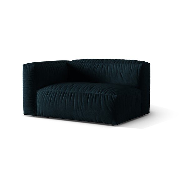 Tamno plava baršunasti modularna sjedeća garnitura (s lijevim kutom) Martina – Micadoni -image-1