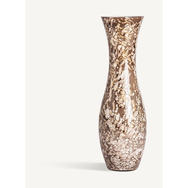Smeđa staklena visoka vaza Giulia – Burkina