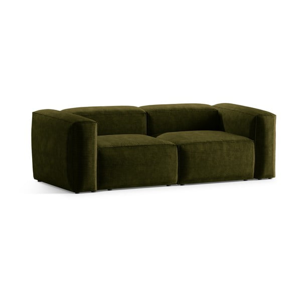 Zelena sofa od samta 224 cm Bergamo – Cosmopolitan Design-image-2