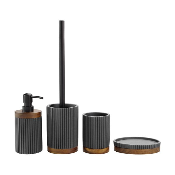 Antracitno siva posuda za sapun od polyresina Niagara – douceur d'intérieur-image-2