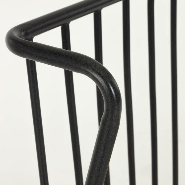 Crni metalni krevet Kave Home Narlu, 90 x 190 cm-image-1