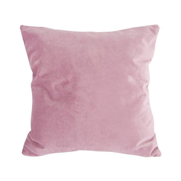 Ružičasti baršunasti jastuk PT LIVING Tender, 40 x 40 cm