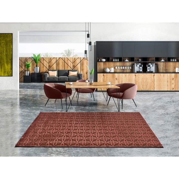 Crveni viskozni tepih Universal Margot Copper, 60 x 110 cm-image-1