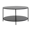 Crni okrugao stolić za kavu s crnom pločom stola ø 80 cm Vita – House Nordic