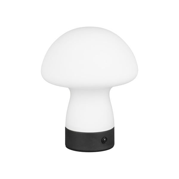 Mat bijela LED stolna lampa sa staklenim sjenilom (visina 18 cm) Dooley – Trio