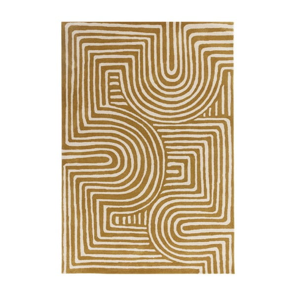 Oker žuti vuneni tepih 120x170 cm Reef – Asiatic Carpets