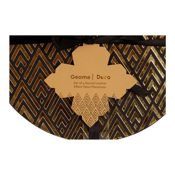 Podmetač 4 kom od imitacije kože/kartonski ø 25 cm Geome – Premier Housewares-image-1