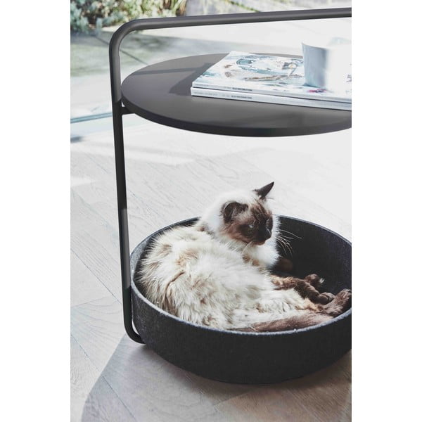 Okrugao pomoćni stol ø 50 cm Tavolino Black – MiaCara-image-1