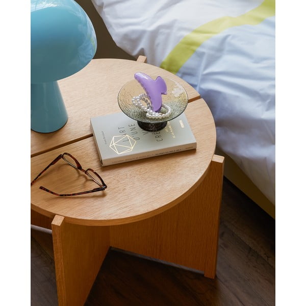 Okrugli pomoćni stol u dekoru hrasta ø 55 cm Dash – Hübsch-image-2