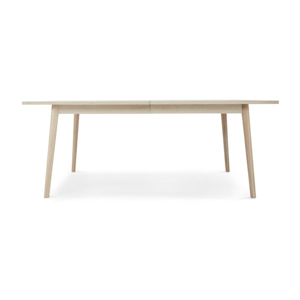 Proširiv blagovaonski stol s pločom stola u dekoru hrasta u prirodnoj boji 100x200 cm Nyborg – Furnhouse-image-1