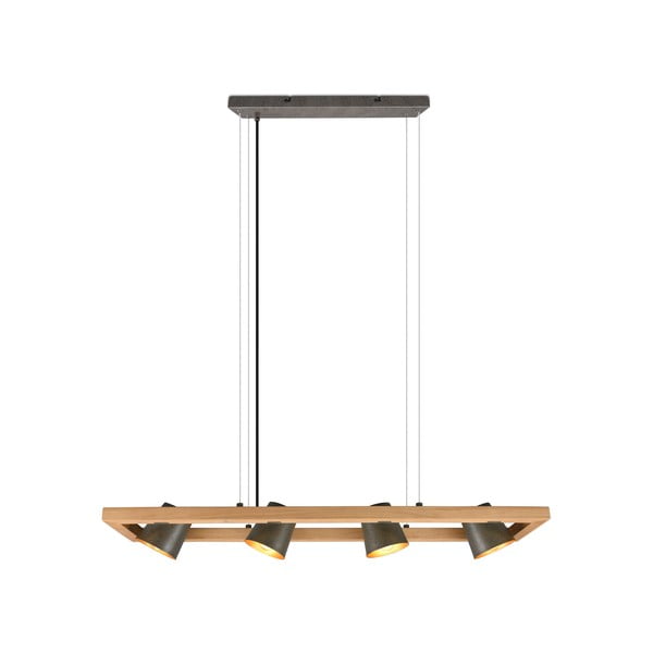 Siva/u prirodnoj boji viseća svjetiljka Bell – Trio