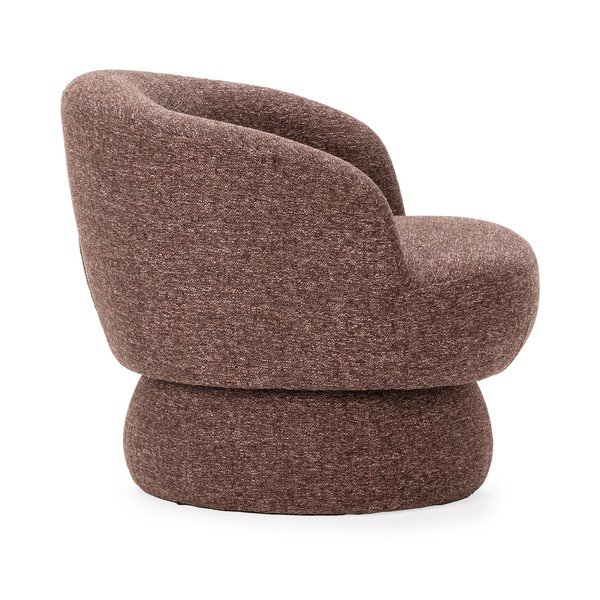 Ljubičasta/smeđa okretna fotelja Dali – MOME-image-3