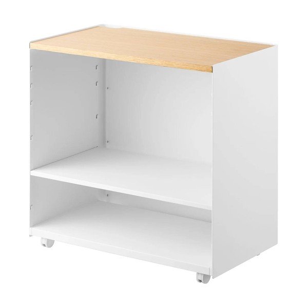 Bijeli metalni regal na kotačima 60x59x35 cm Tower – YAMAZAKI