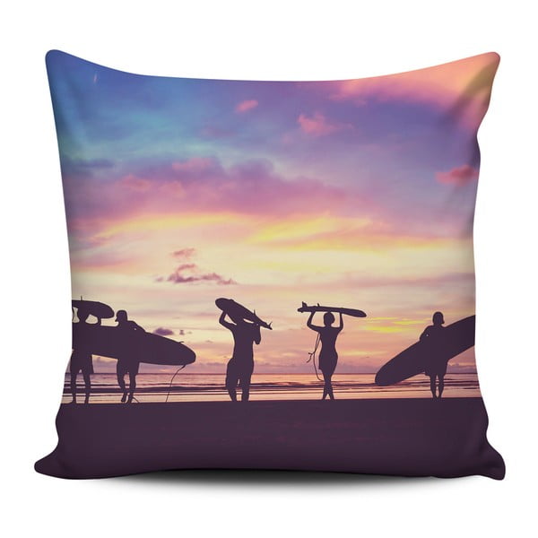 Home de Bleu Tropical Surf jastuk u boji, 43 x 43 cm