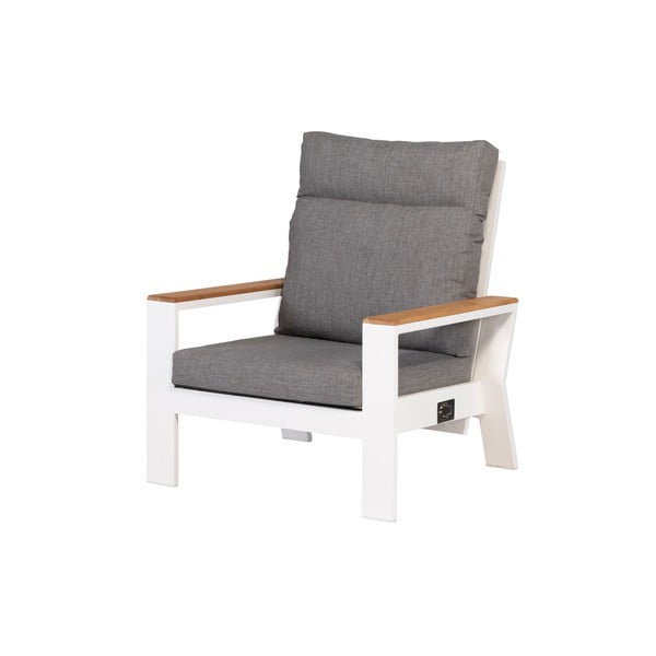 Bijela/siva metalna vrtna fotelja Valerie – Exotan-image-2