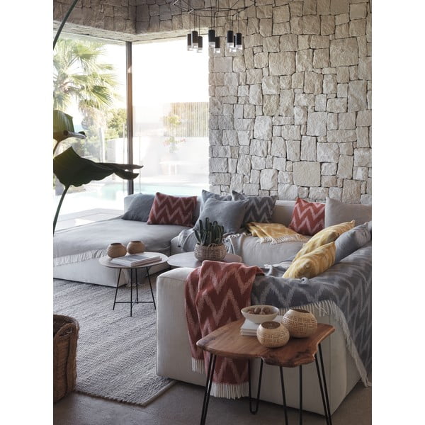 Senf žuti pokrivač pamuk Euromant Mallorca, 140 x 160 cm-image-2