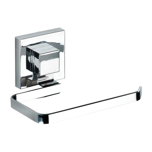 Plastičan samoljepljiv set pribora za kupaonicu u sjajno srebrnoj boji Quadro – Wenko-image-4