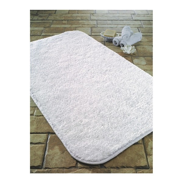 Bijela prostirka za kupaonicu Confetti Bathmats Cotton, 50 x 60 cm