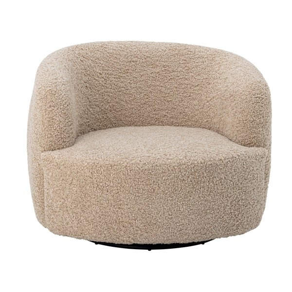 Bež fotelja od bouclé tkanine Bocca – Bloomingville-image-2