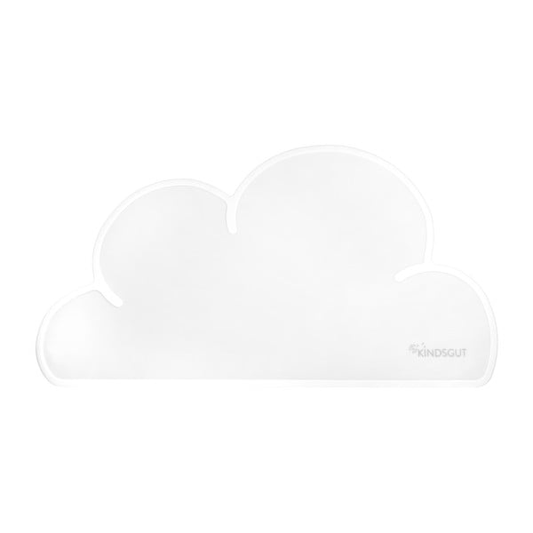 Bijeli silikonski podmetač Kindsgut Cloud, 49 x 27 cm