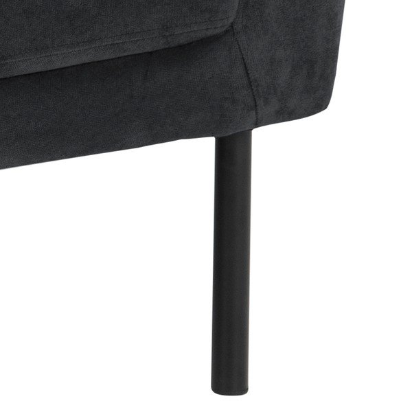 Antracit siva baršunasta sofa Actona Biloxi, 160 cm-image-2