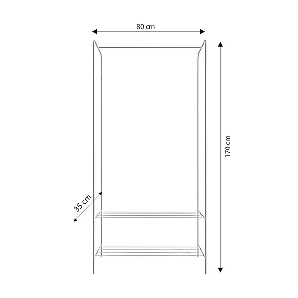 Metalni stalak za odjeću u zlatnoj boji Frankenthal – Kalune Design-image-4