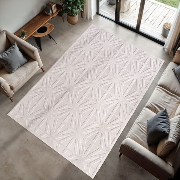 Krem unutarnji i vanjski tepih 120x170 cm Doha 1655 Cream – Ayyildiz Carpets-image-1
