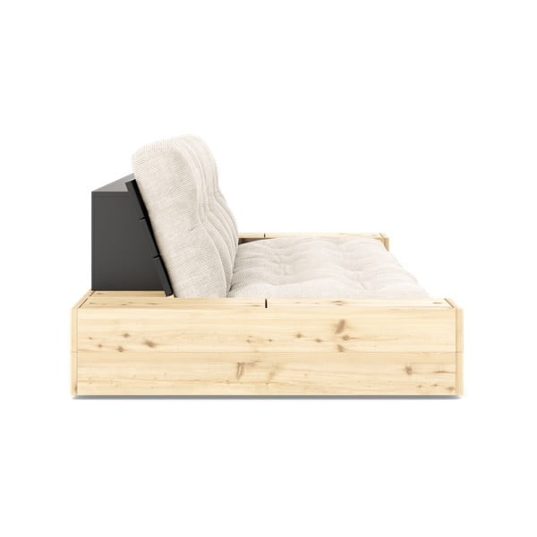 Bijela sklopiva sofa od samta 244 cm Base – Karup Design-image-3