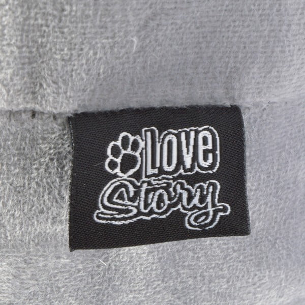 Sivi šator za životinje za mačke 38x35 cm – Love Story-image-2